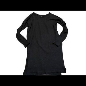 Small black long sleeve minimum sweater dress